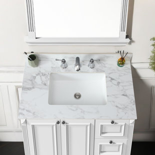 Plateau de meuble-lavabo simple 31 po avec lavabo