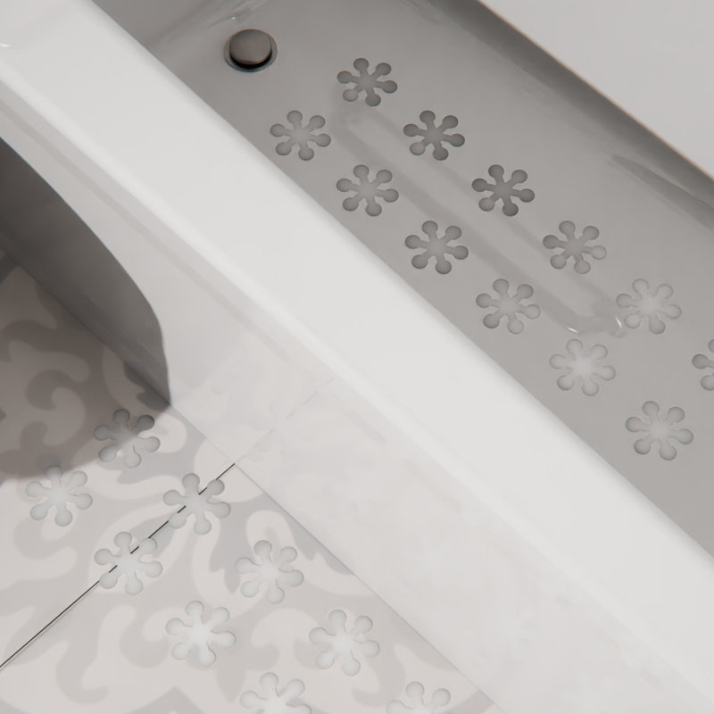 Tapis de douche Ebern, Transparent