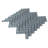 11"X 12.6" Herringbone Polished Glass Mosaic Tile-61266928