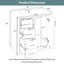 Meuble-lavabo autoportant de 30 po en noir avec lavabo en céramique, structure en bois massif, armoire de rangement avec 3 tiroirs et portes à fermeture douce (sans robinet)-130854240-130854244
