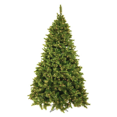 Cashmere Green Pine Artificial Christmas Tree with 900 Dura-Lit Clear Lights with Stand -  The Holiday Aisle®, AA2F8665F1C64435AB70AE454D6B9525