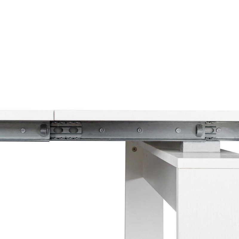 Multifunctional extendable console table, White