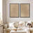 Linear Geometry " Sandy Tones Dot Pattern Abstract Geometric " 2 - Pieces-98464608-98464609
