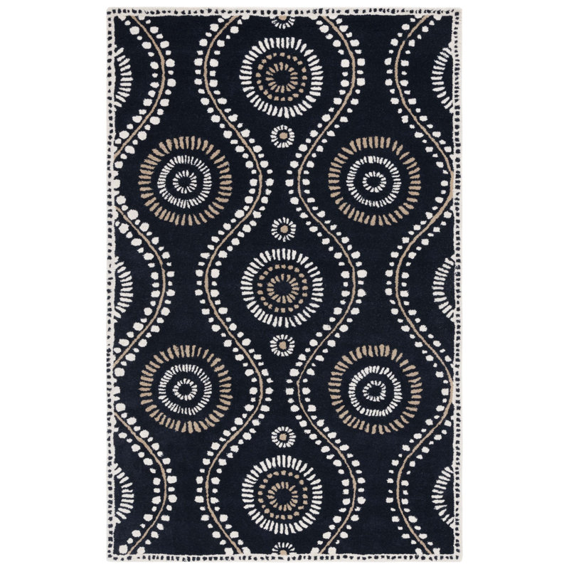 Tapis en laine touffeté à la main Coreatha Martha Stewart, Rectangle 5 pi x 8 pi