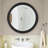 Meayki Solid Wood Frame Round Wall Mirror-816429001