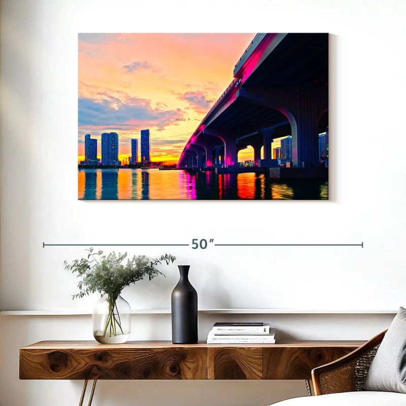 Lilie Miami Bridge, H 26 po x l 39 po