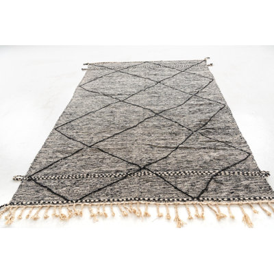 Tapis noir et blanc Odea