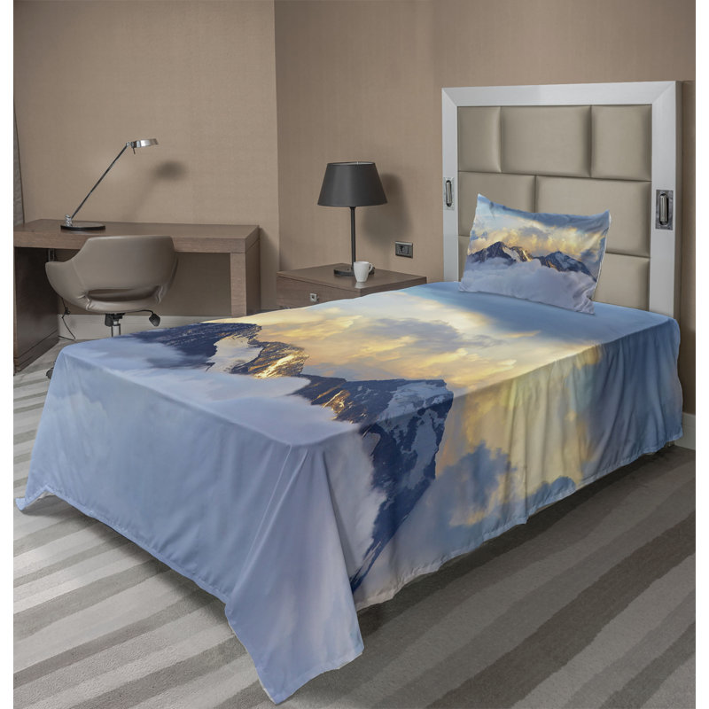 Microfiber Sheet Set, Twin Sheet Set + Fitted Sheet + 1 Pillowcase