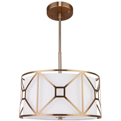 Hultgren 3 - Light Dimmable Drum Chandelier