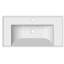 Lavabo de salle de bain mural rectangulaire en céramique avec trop-plein ML-20639250