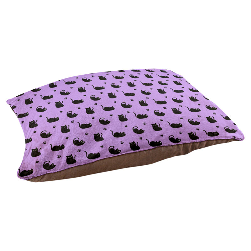 Coussin pour chien Byrge, Noir / bleu clair, Très grand (l 52 po x P 42 po x H 17 po)