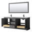 Ensemble de meuble-lavabo double 80 "avec miroir Avery-51712106-80216453-51712105