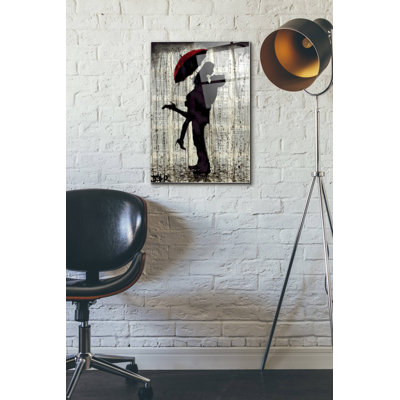 Trinx «Love and Rain» par Loui Jover, art mural en verre acrylique
