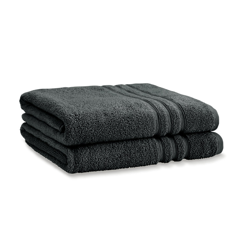 Zero Twist 100% Cotton Bath Sheet Pairs, Charcoal