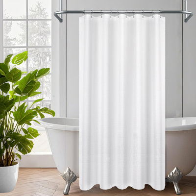 Waffle Weave Shower Curtain