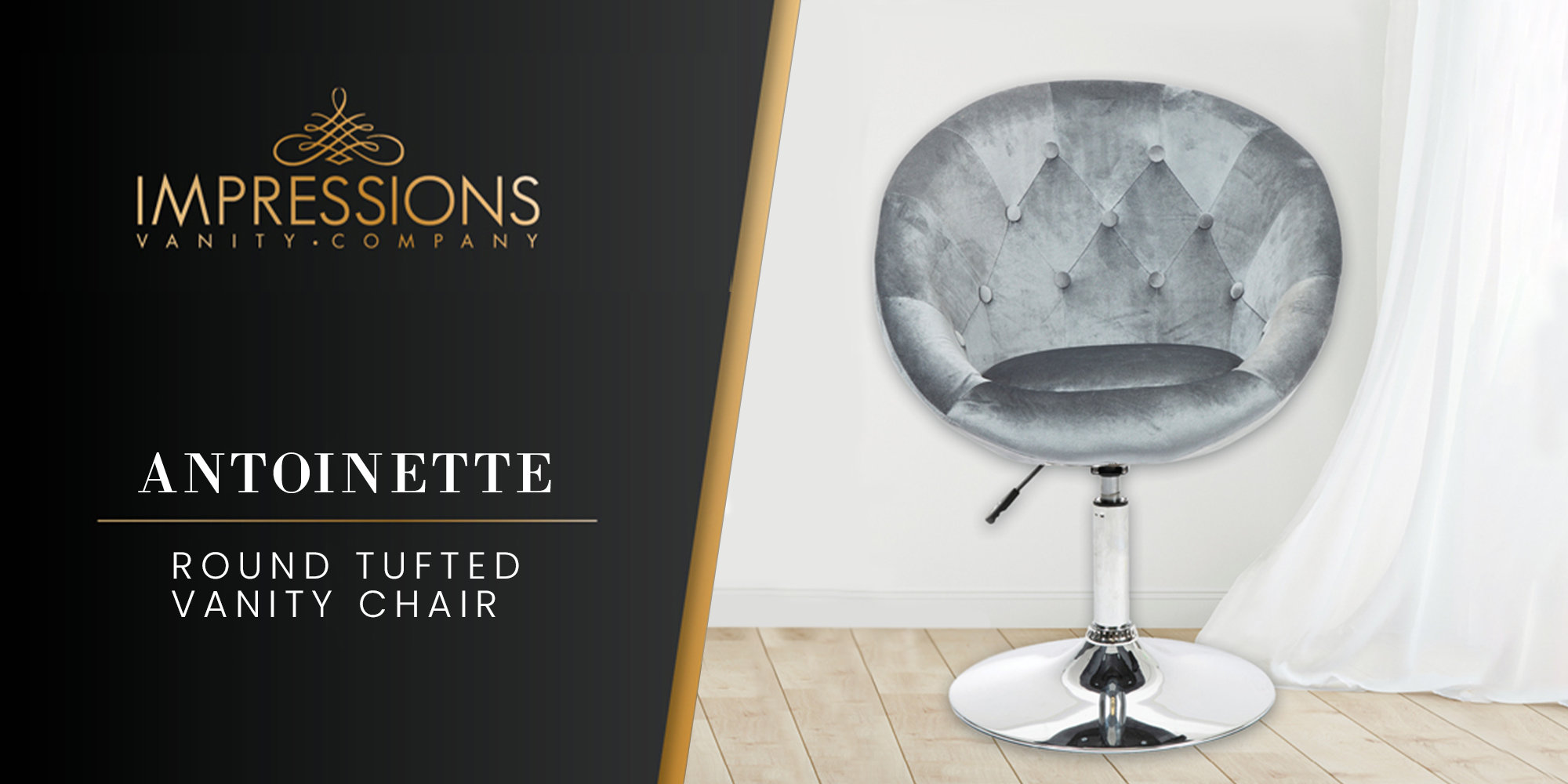 Giselle contemporary vanity chair discount