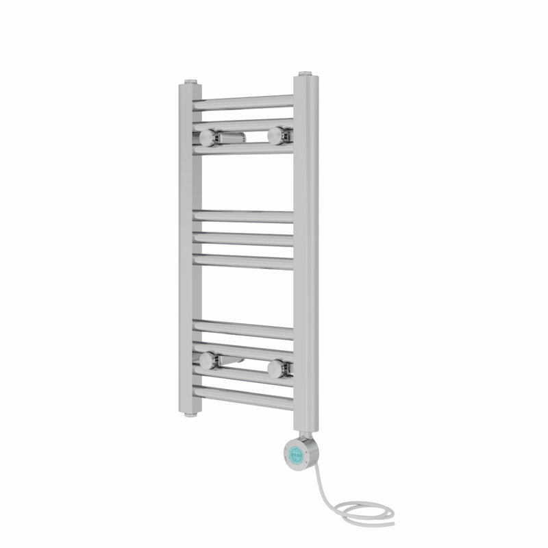 Dalayssa Straight Towel Rail Heated Towel Rails, 60cm H x 30cm W x 3cm D, Chrome