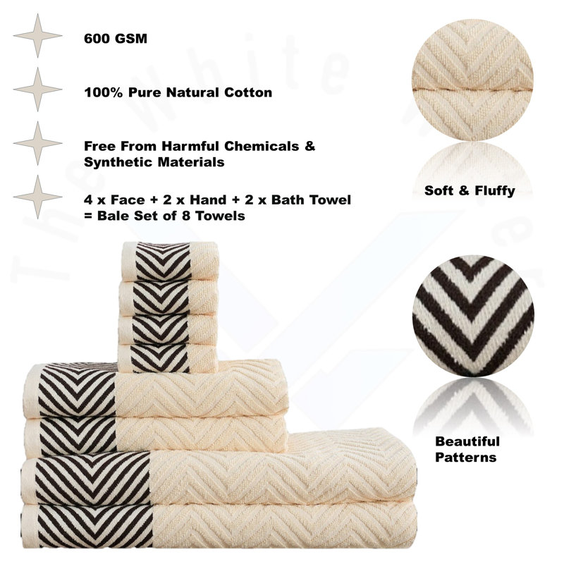 100% Cotton Mulit-Size Set, Cream
