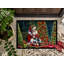 Paillasson Cavalier Spaniel and Santa Claus-112753805
