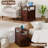 2-Drawer Farmhouse End Table With Built-In Outlets-732777270