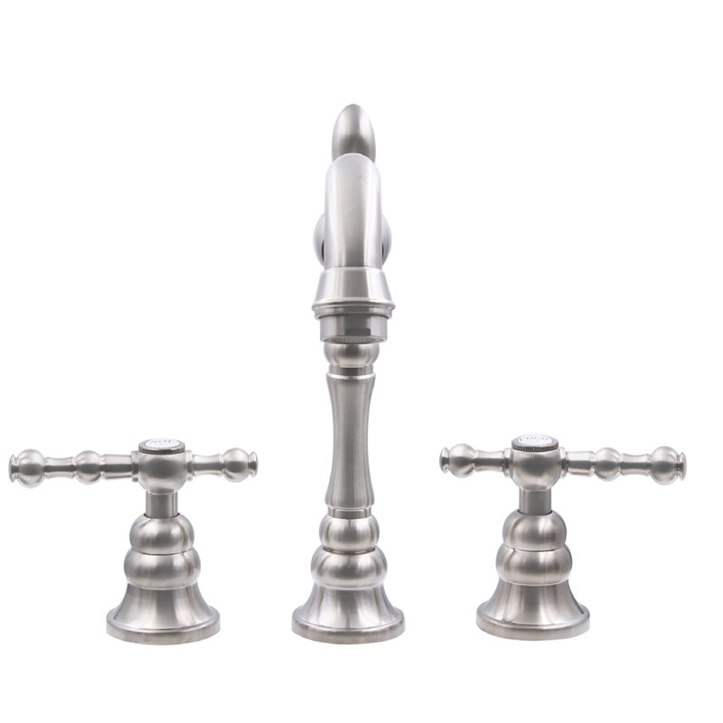 Miller 2-handle Bathroom Faucet with Drain Assembly, Brushed Nickel