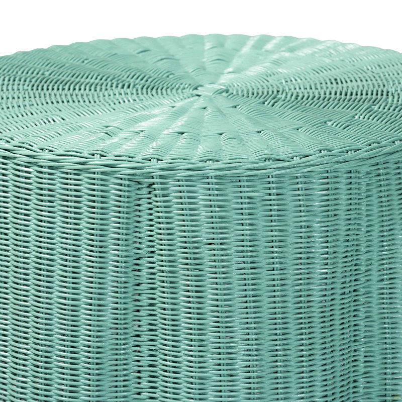 Console Scallop Natural Rattan