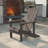 Bergenfield Plastic Adirondack Chair Weather Resistant Chair for Backyard Deck-1904670713