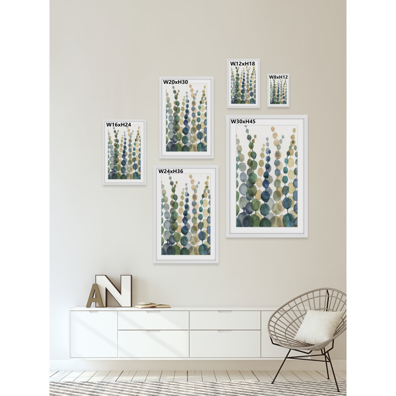 «Pompom Botanical I» par Marmont Hill - reproduction de cadre photo, H 24 po x l 16 po
