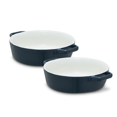 Barbary & Oak Nattura Round Stoneware 2 Piece Casserole Bakeware Set