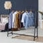 Maeanna 57.4'' Metal Industrial Pipe Clothing Rack