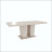 Travertine Pattern Extendable Rectangular Dining Table