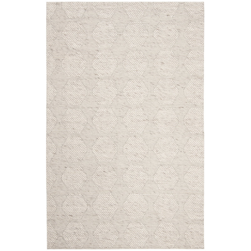 Woodring Hand Loomed Performance Solid Color Rug, Rectangle 6' x 9'