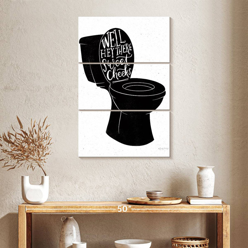 Ketti Bathroom Puns II - noir, H 38 po x l 24 po