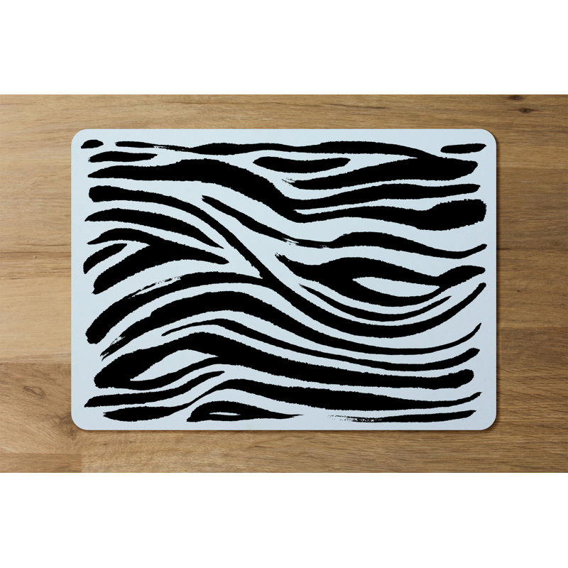 Dzamhur Polyester, Wood Animal Print Rectangle Placemat