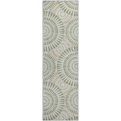 Premium Machine Washable Prisco Aloe Rug