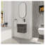 Meuble-lavabo mural 18 po avec lavabo en résine blanche et porte d'armoire à fermeture en douceur 18 po-1356540775-1356540828