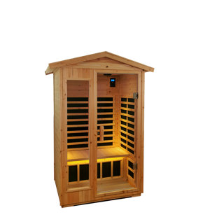 Engdash FAR Infrared Sauna in Hemlock