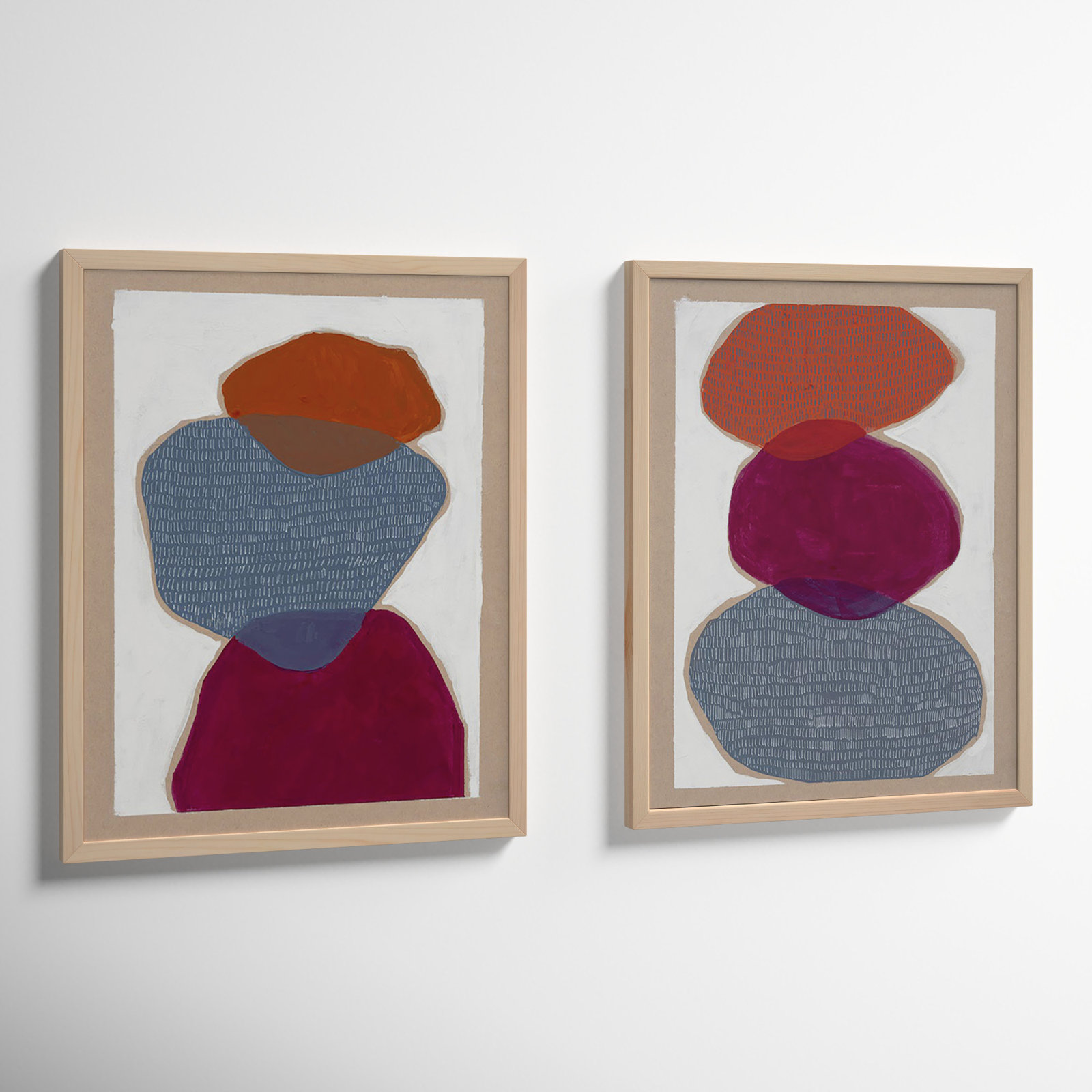 Leola "Counterbalance" 2-Piece Painting Set, Maple, 30" H x 24" W x 1.25" D