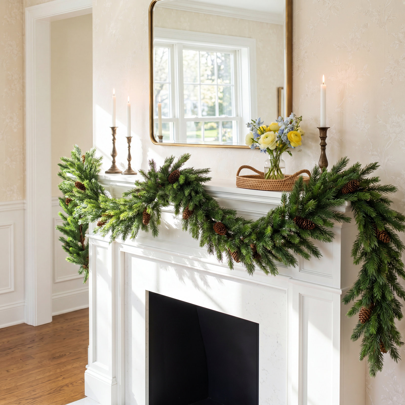 Nauman Mixed Assortment Christmas Garland, 600" L