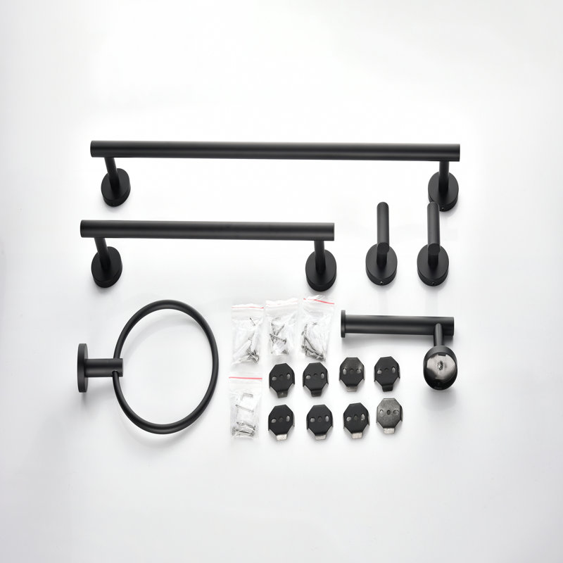 Towel Rack, Matte Black
