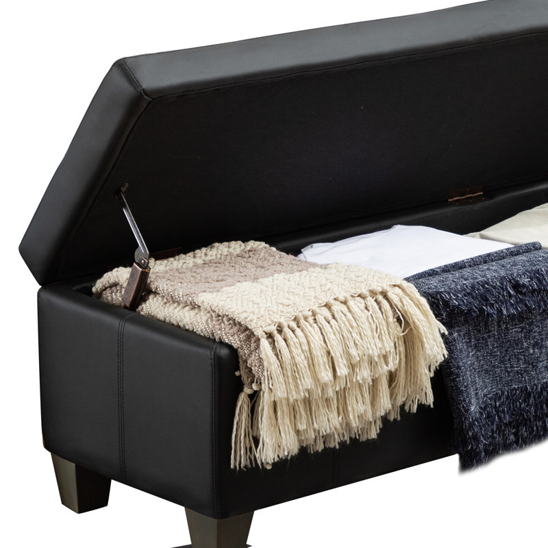 Repose-pieds rectangulaire 51 po, Noir
