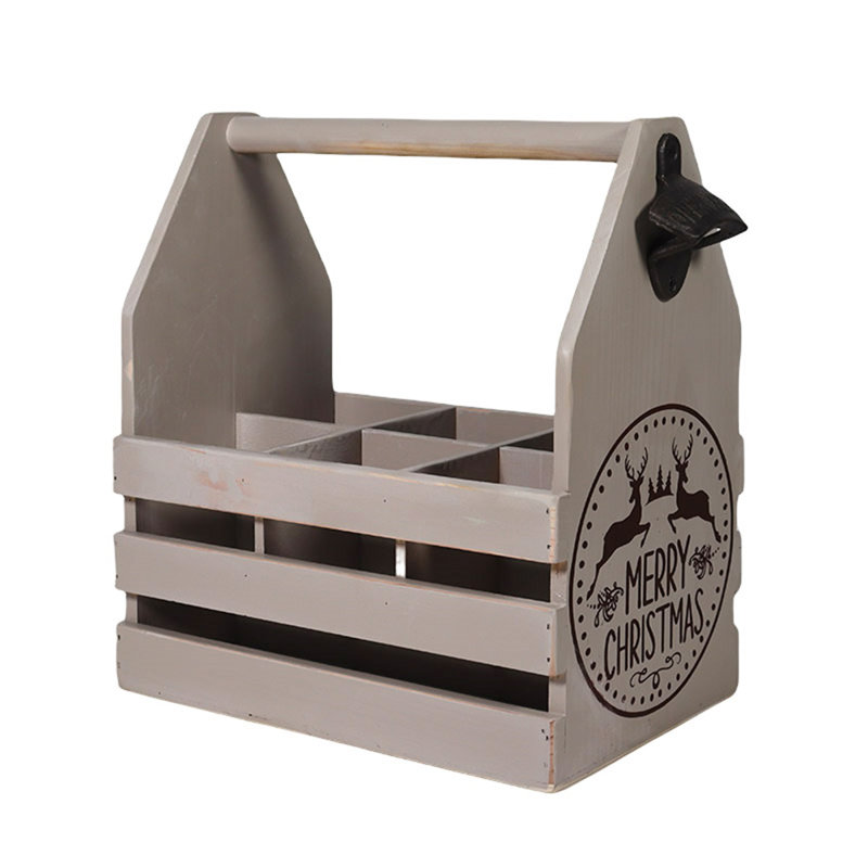 Anjelica 6 Bottle Tabletop Wine Bottle Rack, Grey