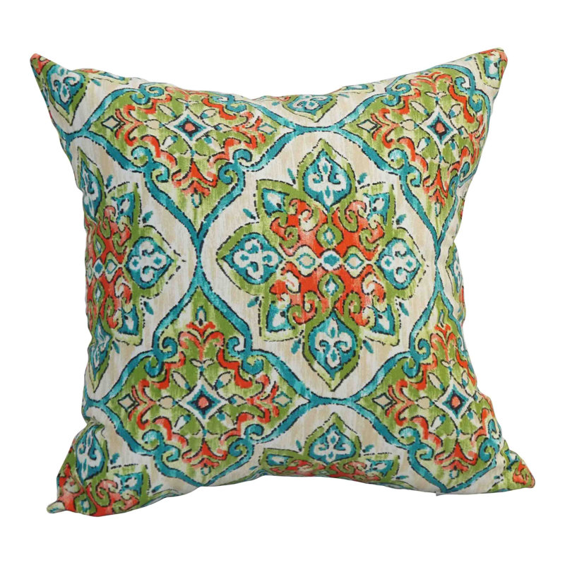Outdoor Cushion Collection Outdoor Throw Pillow, Blue/Red