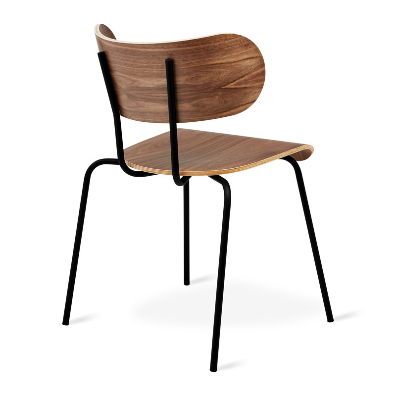 Bantam Dining Chair, Walnut/Black