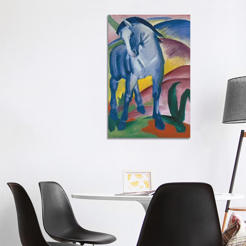 Blue Horse, 1911 by Franz Marc - Wrapped Canvas Painting, 101.6 cm H x 66.04 cm W x 1.91 cm D