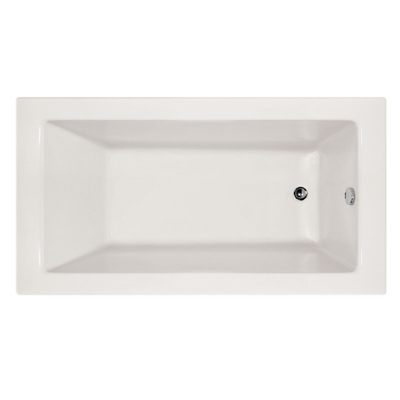 Sydney 66'' White Acrylic Alcove Soaking Bathtub
