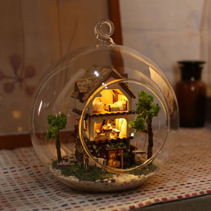 Ensemble de boîte de chambre miniature Wizardi - Maison dans la forêt