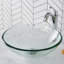 Lavabo de salle de bain vasque circulaire en verre-10363219