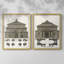 Bâtiments et façades II - Reproduction encadrée de qualité supérieure - prêt à être accroché - aucun clou requis - aucun clou requis-2038745222-2038745227