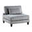 5Pc Modular Sectional In Gray Corduroy Upholstery - 2 Armless Chairs, Corner Seats, 1 40" X 20" Contemporary 5 2X 1X 36" Product Height